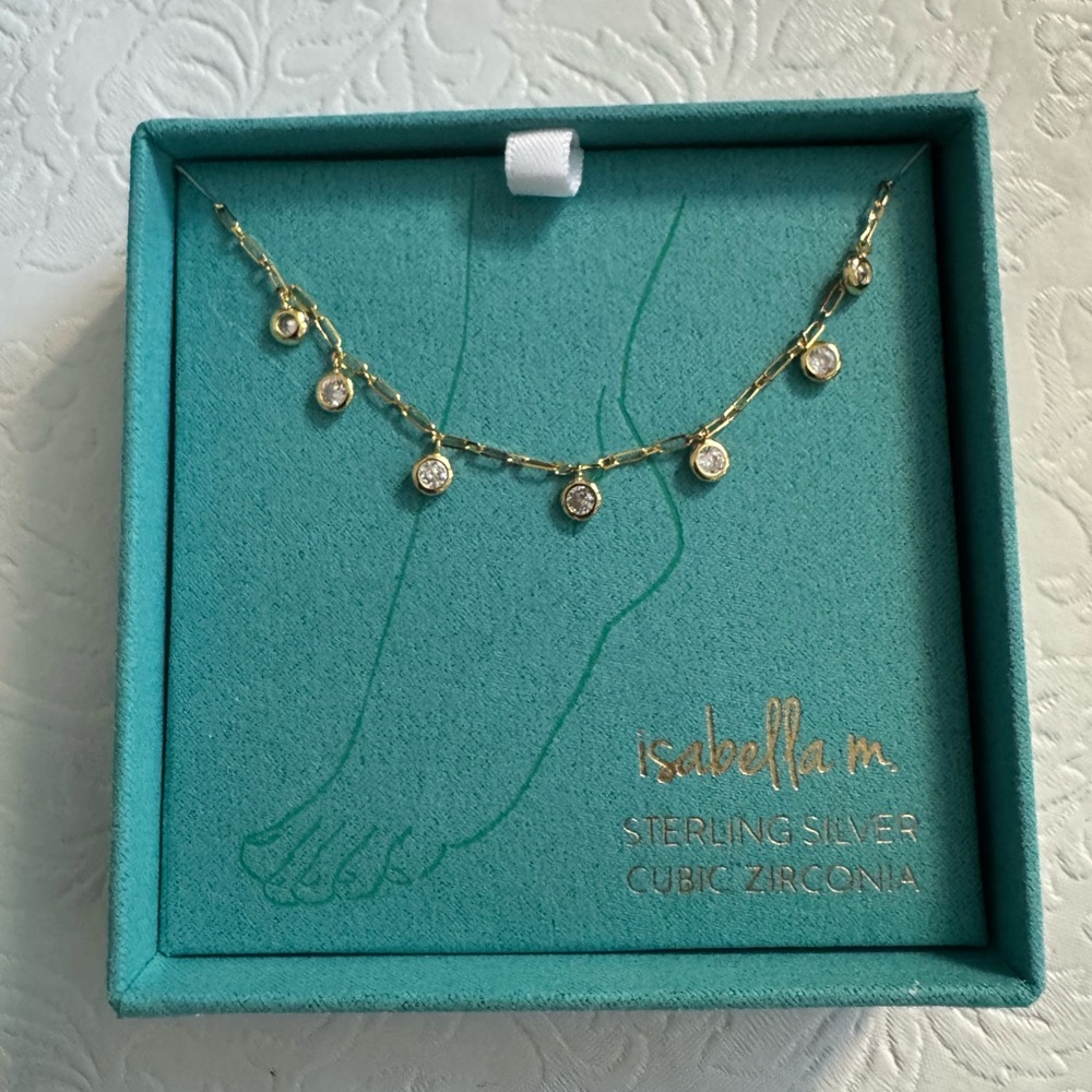 Isabella M Dangle Anklet